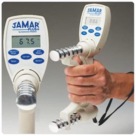 Fabrication Enterprises Fabrication Enterprises 12-0604 Jamar Hand Dynamometer; 200 lbs. Capacity 12-0604